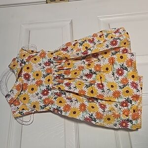 Autumn sunflower fall dress